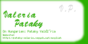 valeria pataky business card